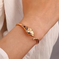 Punk Adjustable Irregular Hand Jewelry Retro Old-fashioned Winding Open Bracelet one size(17-20cm)