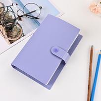 Waterproof 100 Bills Collection Album Large-capacity Ticket Card Book Pocket Storage Book  Memo violetinė