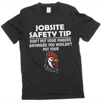 Men's Jobsite Safety T-shirt Humor Humorous T-Shirt Funny Saying Tee For Him Men XXXXL