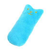 Catnip Cartoon Plush Chew Toy for Cats Dogs Interactive Kitten Teething Biting Toy Anxiety Relief Natural Catnip Soft Fabric (Blue,9.5*4.5*3cm) mėlyna
