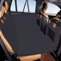 Komfortiška prabangi šuns automobilio sėdynės užvalkalas ir guolis, neperšlampamas, neslystantis, Oksfordo medžiagos, augintinio kilimėlis SUV, sunkvežimiui 168*132cm juoda