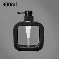 300/500 ml vonios muilo dozatoriai, papildomi losjono, šampūno, dušo želės laikikliai, nešiojamas kelioninis dozatorius, tuščias vonios pompos buteliukas S juoda