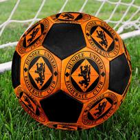 Dundee United FC Size 5 Soccer Ball, Machine-Stitched PVC, Durable & High Bounce, All Ages Fit, fan merchandise, matches & outdoor use.
