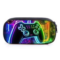 3D Cartoon Leather GamePad Pencil Case Best School Supplies Gift for Boys and Girls mėlyna