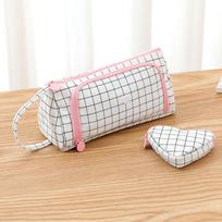 High Quality Pen Pouch Big Capacity Storage Holder Stationery Pencil Heart Case (as the picture,11.5*21*8cm)