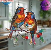 Birds, Acrylic Suncatcher, Ornaments, Cute Suncatcher, Window Hanging One Size