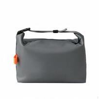 Oxford Insulated Lunch Bag, Thick Aluminum Foil Bento Tote, Large Capacity, Portable for Office, pilka spalva