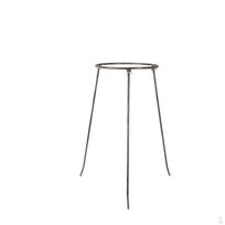 Didmaišio stovas, tvirtas ant grindų statomas lesyklos laikiklis, nuimamas metalinis ir audinio sodo atliekų average (approx. 30cm diameter gray