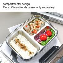 1.8L Leakproof Lunch Box 304 Stainless Steel Food Storage Container Bento Lunch Box  For Travel juoda