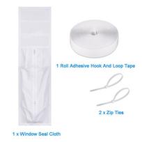 Adjustable Length Air Conditioning Seal Portable Air Conditioner Seal  For Portable Air Conditioner 92*25*62cm white