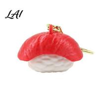 Sushi Clicker Keychain 1/6Pcs 3D Printed Keychain Stress Relief Push Button Quiet D