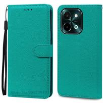 Y28 4G Case For Vivo Y28 4G Case Silicone Soft Leather Wallet Flip Case For Vivo Y28 Case Y 28 Back Cover Coque Fundas Y28 4G (Not fit 5G) žalsvai mėlyna