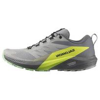 Salomon Sense Ride 5 Comfortable Thick Sole Shock Absorbing Durable Low Top Casual Running Shoes Men Sneakers Gray Green L47144200 43⅓ gray