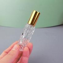 10 ml nešiojamas kelioninis kvepalų purškiklis mažas buteliukas, pakartotinai užpildomas dezinfekavimo purškalas 2.3*9.3CM auksas