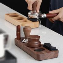 Beechwood Coffee Tamper Base & Dosing Cup Holder Pinewood Tamper Holder