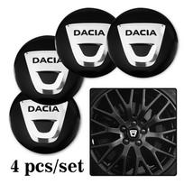 4 vnt. Automobilio emblema Ratlankio centrinio dangtelio lipdukas Ratlankio ženklelio dangtelis Dacia Sandero Stepway Duster Logan Lodgy Jogger Spring Dokker juoda