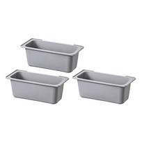 Barbecue Setup 19*7*7cm Grease Drip Tray Barbecue Drip Tray Set Filter Grease Management Black And Gray Options pilka spalva