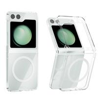 Z Flip 7 FE Case Transparent Hard PC Case for Samsung Galaxy Z Flip 7 6  4 G Magnetic Ultra Thin flip7FE Cover Galaxy Z Flip7