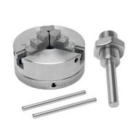 3 Jaw Lathe Chuck M12x1mm Thread Automatic Centering Small Wood Lathe Chuck with Arbor