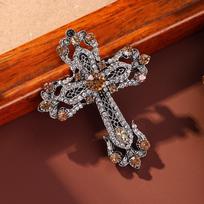 Cross Retro Palace High-end Men's Accessories Brooch 3cm*5cm