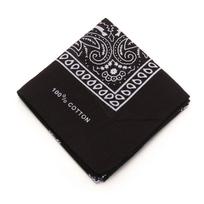 100% Cotton Neck Scarf Handkerchief Paisley Bandana Hair Band Printed Square Scarves Wristband 1PC-green