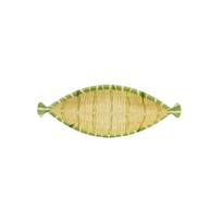 Melamine Hot Pot Vegetable Plate Imitation Bamboo Weaving Vegetable Fruit Tray  Restaurant Style 8