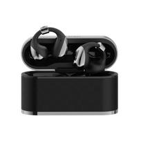BUTTONS Clip Ear Cuff Earphones Microphone iOS Android Compatible IP54 Noise Cancelling (Silver Black) Clip-on Earphones, (Bluetooth 5.4 / / & /