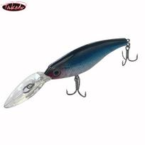 TAKEDO 80MM 4.5G Deep Diving Long Bill Minnow Lure Sea Bass Floating Fishing Lures With Treble Hooks (as the picture,80 mm&4.5g)
