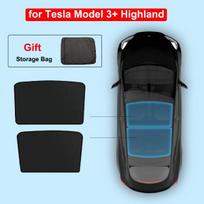 Sun Shade For Tesla Model Y Juniper Launch Model 3 Highland Sunshade Roof Nano Ice-Crystal Buckle Glass Skylight Cool Cover