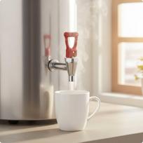 Water Boiler Faucet Dual Thread Electric Tap High Temperature Resistant Dispenser 3-fen Funnel