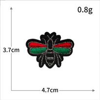 Clothing Patch, Colored Leaf Patch, Rubber Backing One Size žalia