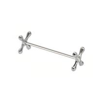 Stainless Steel Chopstick Pillow Barbell Shape Fork Stand Multifunctional Spoon Holder  Fork silver