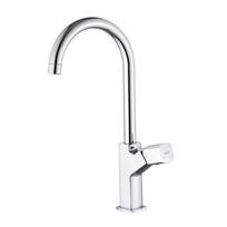 Deck Mount Sink Mixer Tap Watermark Tap Ware Chrome Kitchen Faucet With Swivel Spout (as the picture,Chrome)