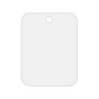 Acrylic Shaving Mirror SM126 Silver Acrylic Adjustable Shower Shave Mirror 20x30cm