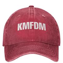 KMFDM Casual Baseball Cap Summer Trucker Hat Breathable Running Hippie Snapback Cap Couple Women Fashion Baseball Caps One Size pink