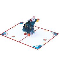 3D Pop Up Christmas Card Christmas Tree Handmade Popup Greeting Cards for Xmas Holidays Winter 1