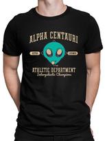 Alpha Centauri Athletics Alien Sports Emoji Graphic Mens T-shirt M
