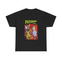 Futurama Tv Show Shirt Funny Joke Poster Bender Unisex Heavy Cotton Tee S