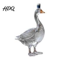 Bar Cabinet Decoration 3D Animal Whiskey Decanter 350ml Decorative Bottle Glass Bird Liquor Decanter Artistic for Wine Spirits Home Decor A