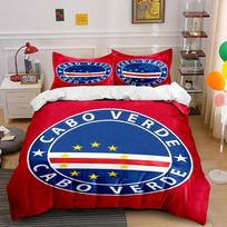 Cabo Verde Flag Bedding Set Bedding Duvet Cover Set Duvet Cover Pillowcases (1 * Duvet Cover 2 * Pillowcases, without duvet insert) 135x200cm