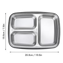 1.2L Leakproof Lunch Box 304 Stainless Steel Bento Lunch Box Food Storage Container  For Office juoda