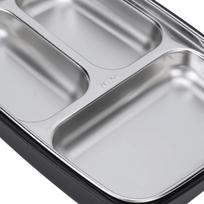 3 Compartment Leakproof Lunch Box 1.2L Bento Lunch Box Cute Insulated Lunch Box  For Camping juoda