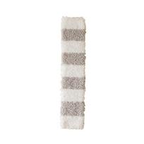 Simple Coral Fleece Stockings Stripe Foot Warmer Creative Floor Plush Stockings  Girl šviesiai pilka spalva