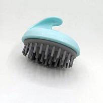 Silikoninis galvos odos masažo šepetys - Šampūno šepetėlis nuo niežulio vyrams ir moterims Large shampoo brush mėlyna