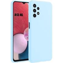 Silicone Case for Samsung Galaxy A13 4G (not for A13 5G), Soft Slim Anti-Scratch Sky Blue mėlyna