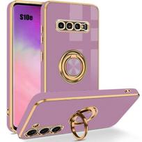 Case - Samsung - Galaxy S10e - Purple - Shockproof - 360° Rotating Ring Stand violetinė