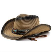 Foldable Bohemian Western Cowboy Straw Hat