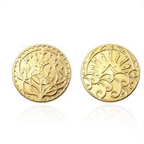 Anime Dungeons and Dragons Gold Plated Metal Coins Cosplay Jewelry Collection For Men Women balta