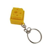 1/2/3/5Pcs 3D Printed Cheese Fidget Keychain Stress Relief Cheese Keyboard Decompression Button Clicker Sensory Fidget Toy Hanging Decoration 1pc geltona