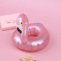 Mini pripučiami flamingo baseino plūduriuojantys žaislai gėrimų plūduriuojančių puodelių laikikliai vakarėlių žaislai one size
